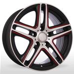 Диск SM 378 MtBPRLS (Matt Black Polished Red Line Spoke) Storm